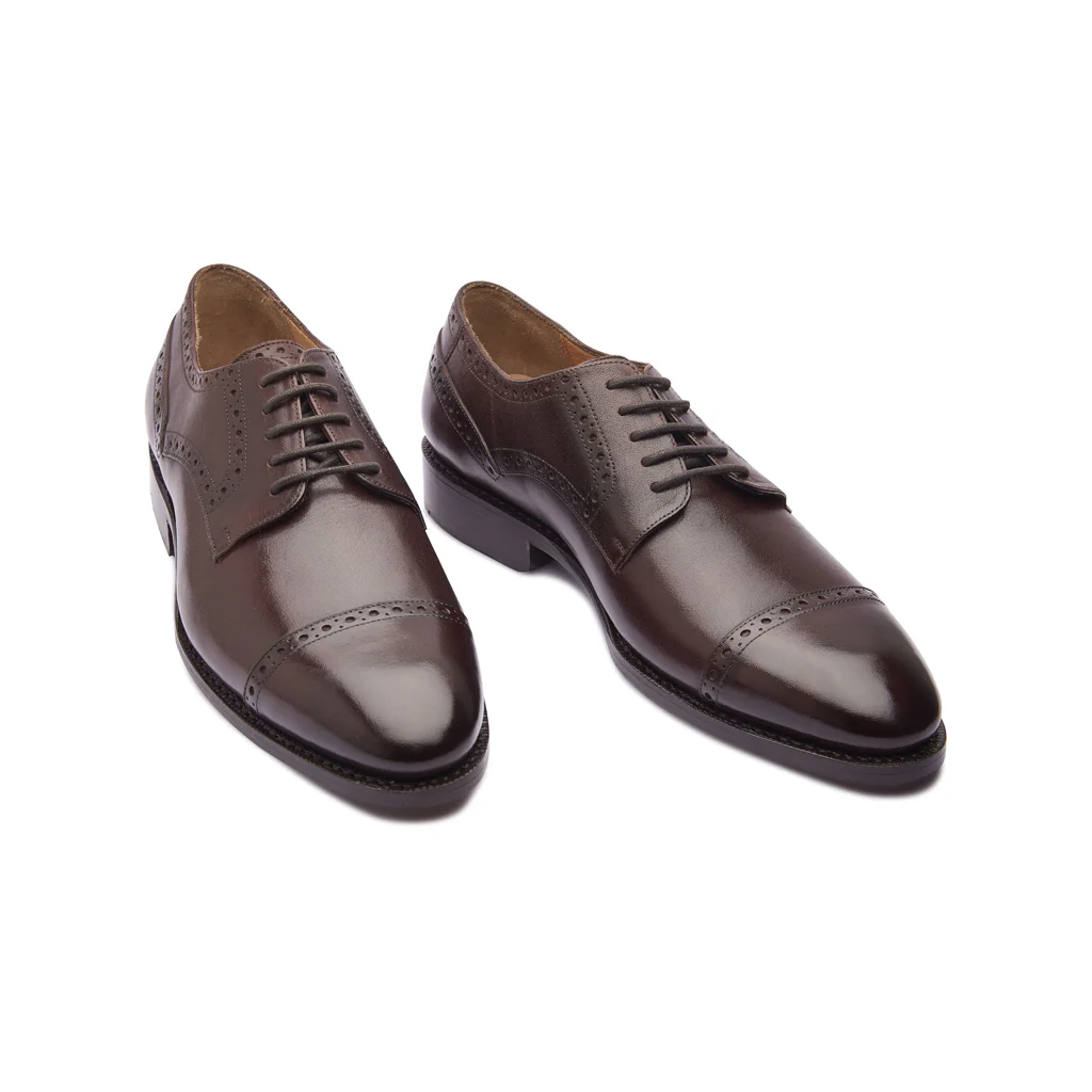 Stefano, Captoe Derby - Brown | Hand Welted | Classics Collection - Image 3