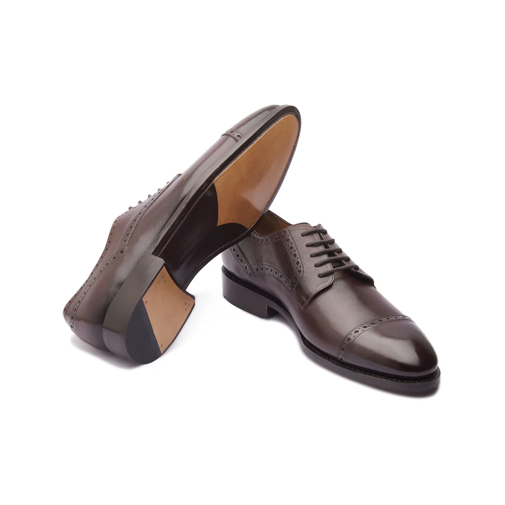 Stefano, Captoe Derby - Brown | Hand Welted | Classics Collection - Image 5