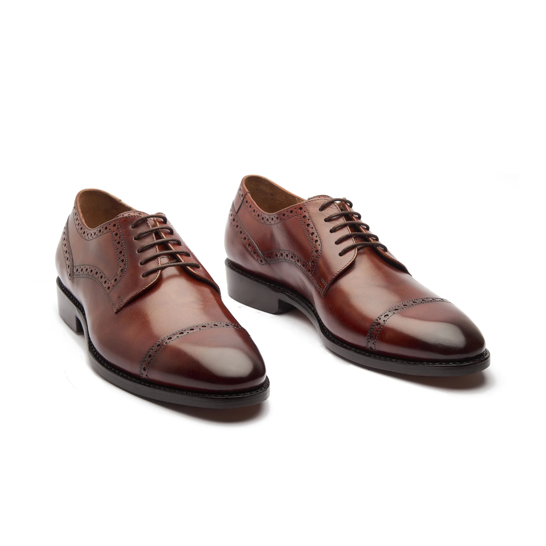 Stefano, Captoe Derby - London Tan | Hand Welted | Classics Collection - Image 3