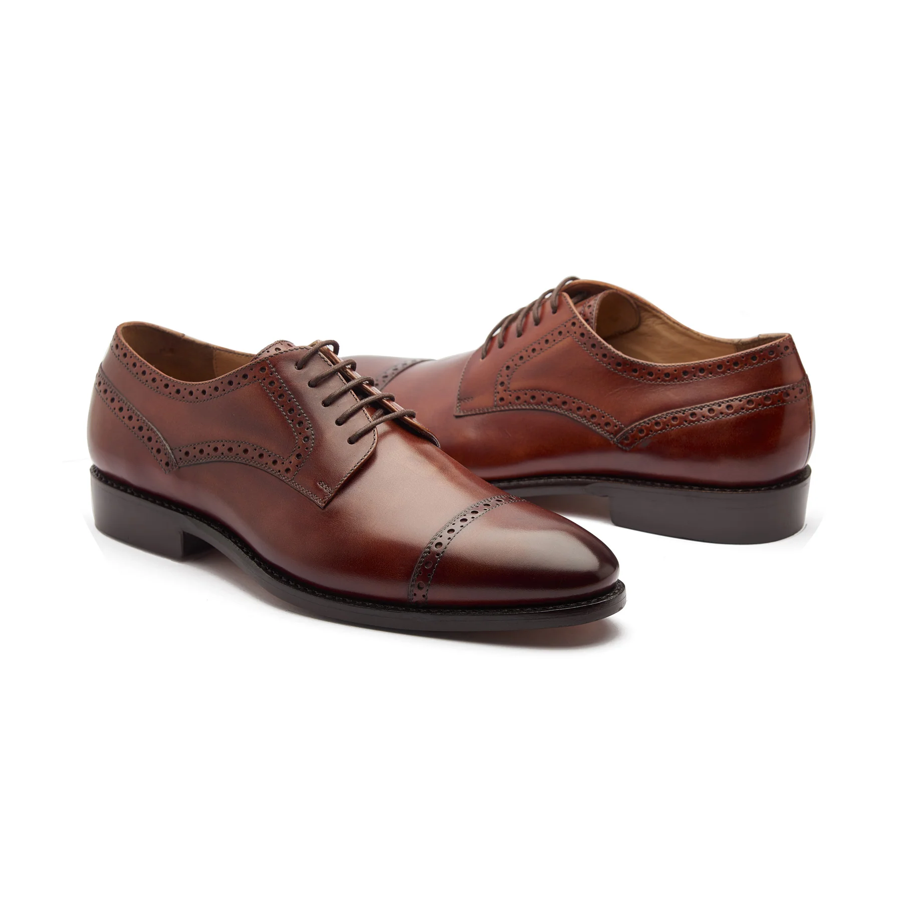 Stefano, Captoe Derby - London Tan | Hand Welted | Classics Collection - Image 6