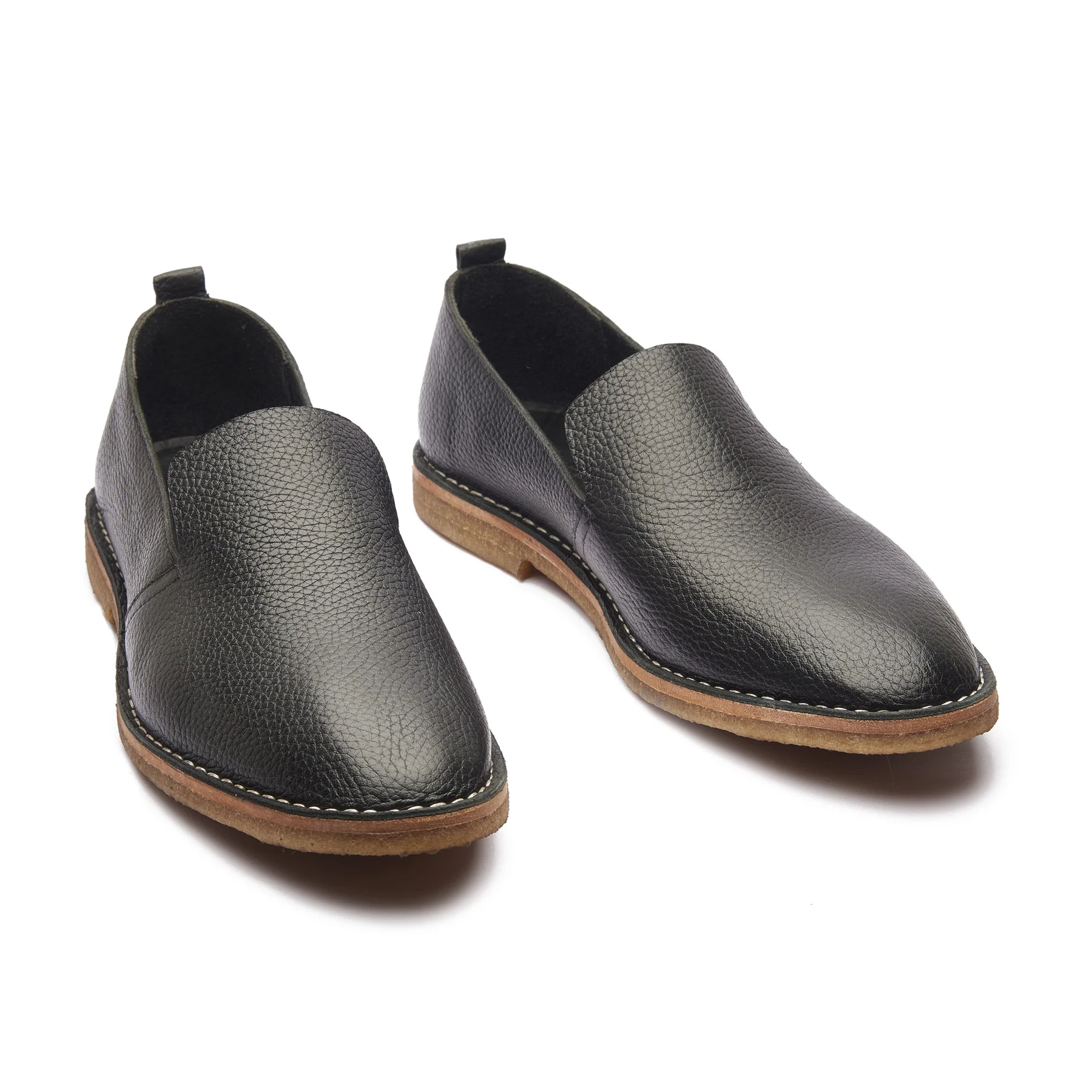 Travers, All in One Slipon - Black Milled | Stitch Down | Summer Classics - Image 4