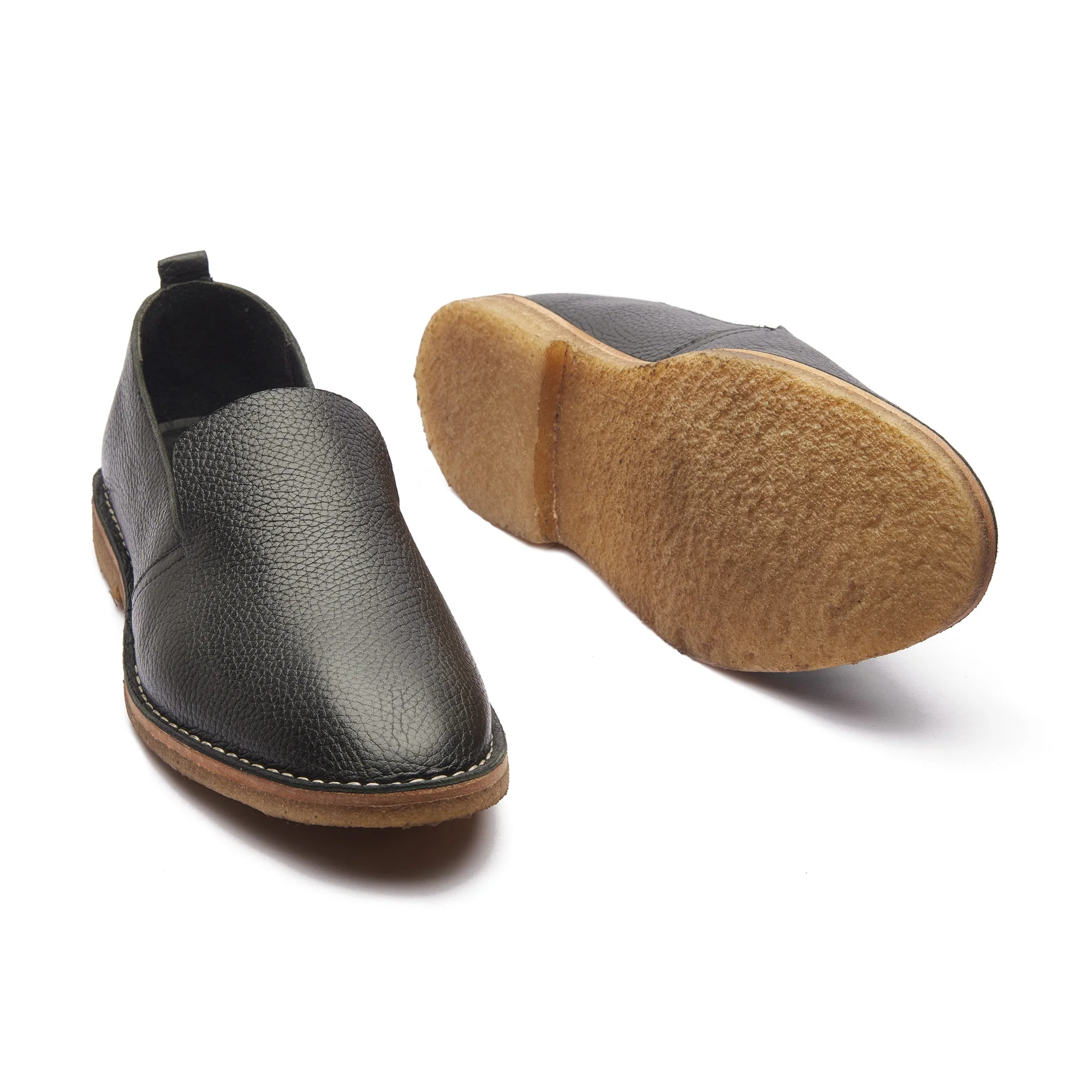 Travers, All in One Slipon - Black Milled | Stitch Down | Summer Classics - Image 6