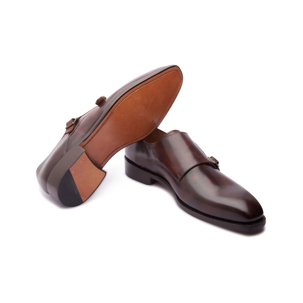 Velar, Double Monk Strap - Chestnut | Hand Welted | Classics Collection - Image 5