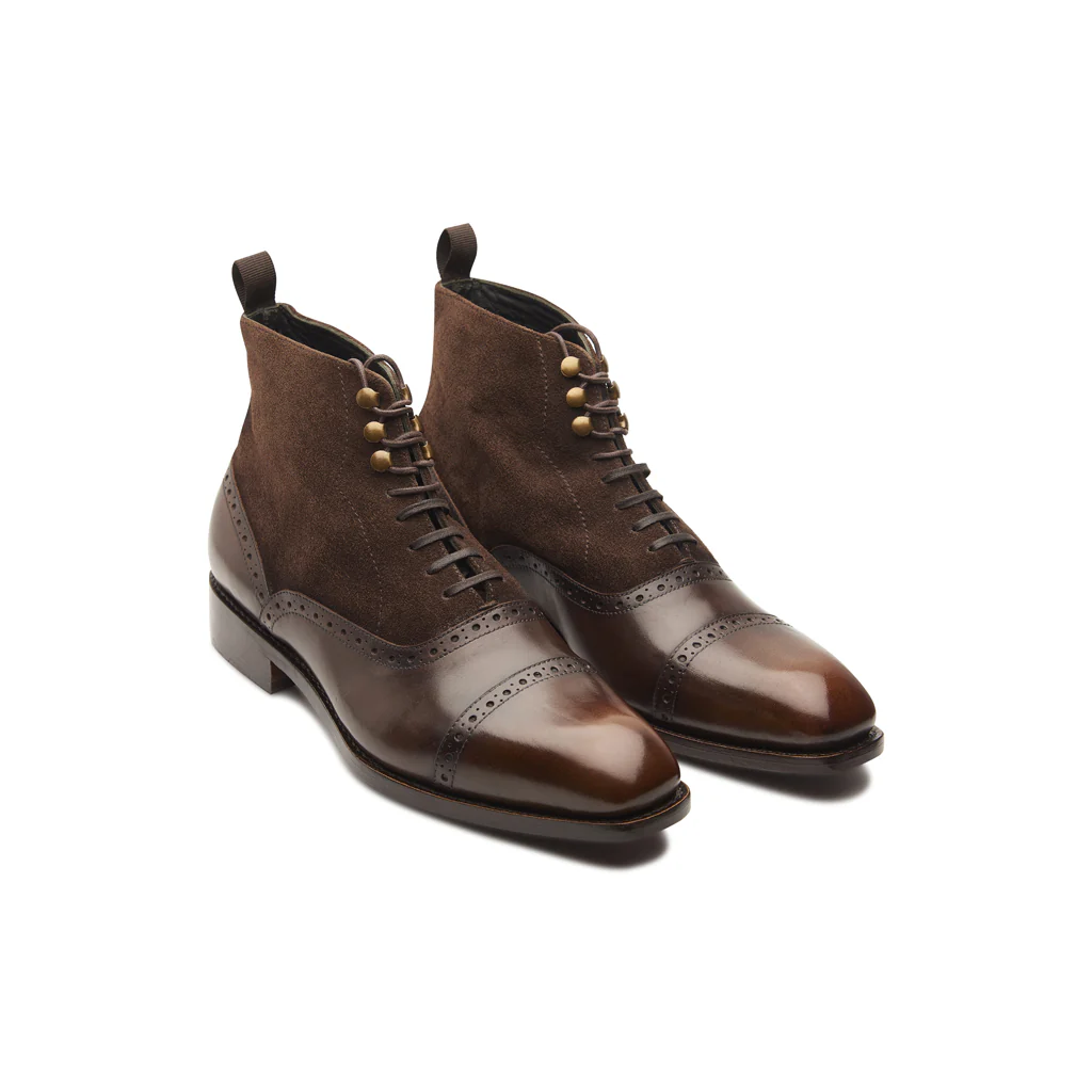 Vittorio, Captoe Oxford Boot - Brown | Hand Welted | Classics Collection - Image 4
